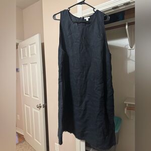 Garnet Hill Black Sleeveless Dress